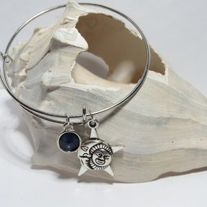 Celestial Moon Stars Adjustable Charm Bracelet